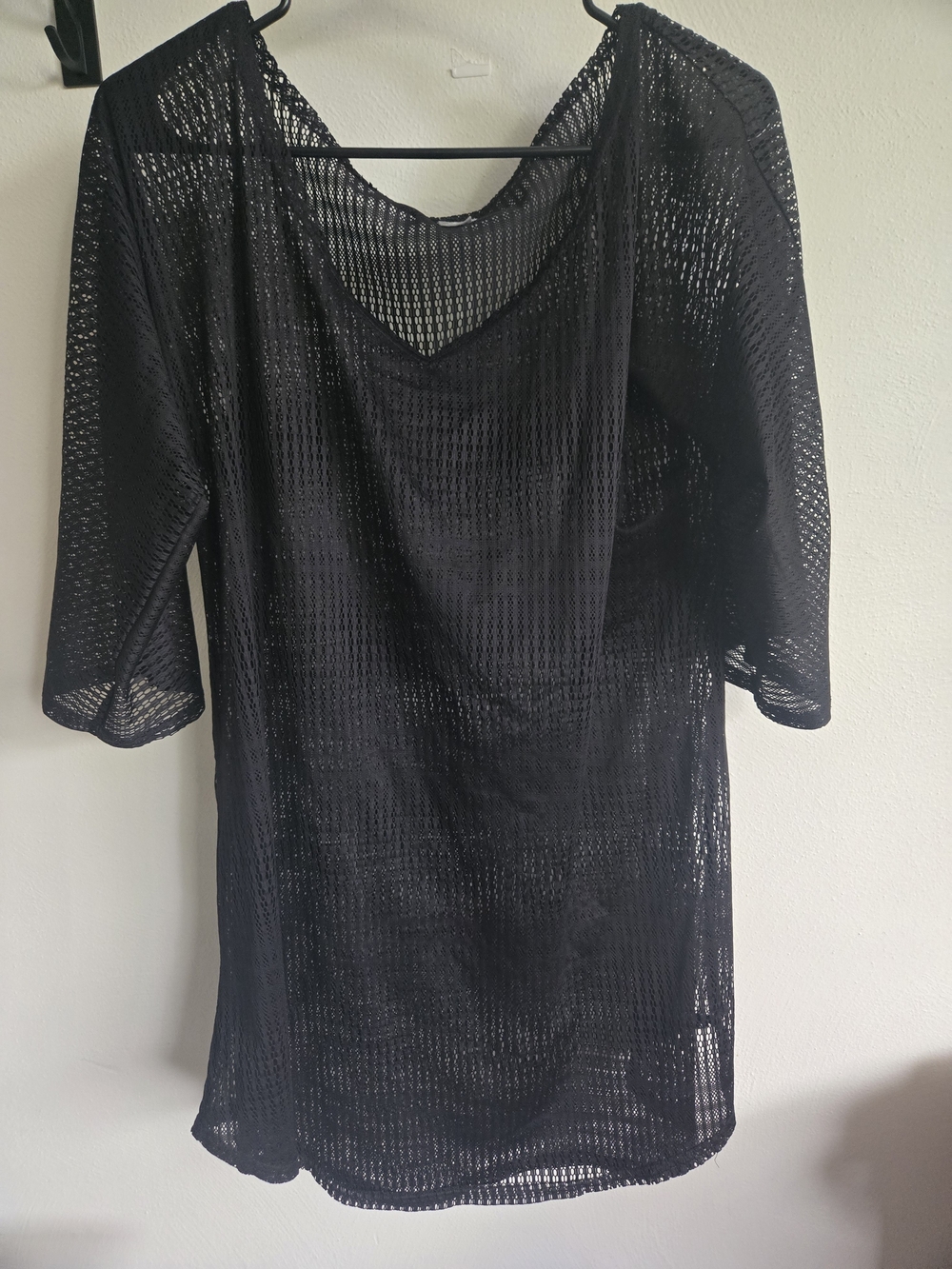 O'Neil Black Sheer Swim Cover-Up Tunic